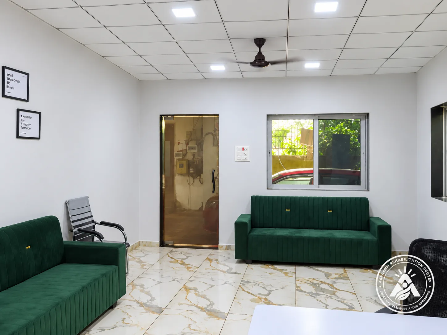 A shared conversation space at Aarambh