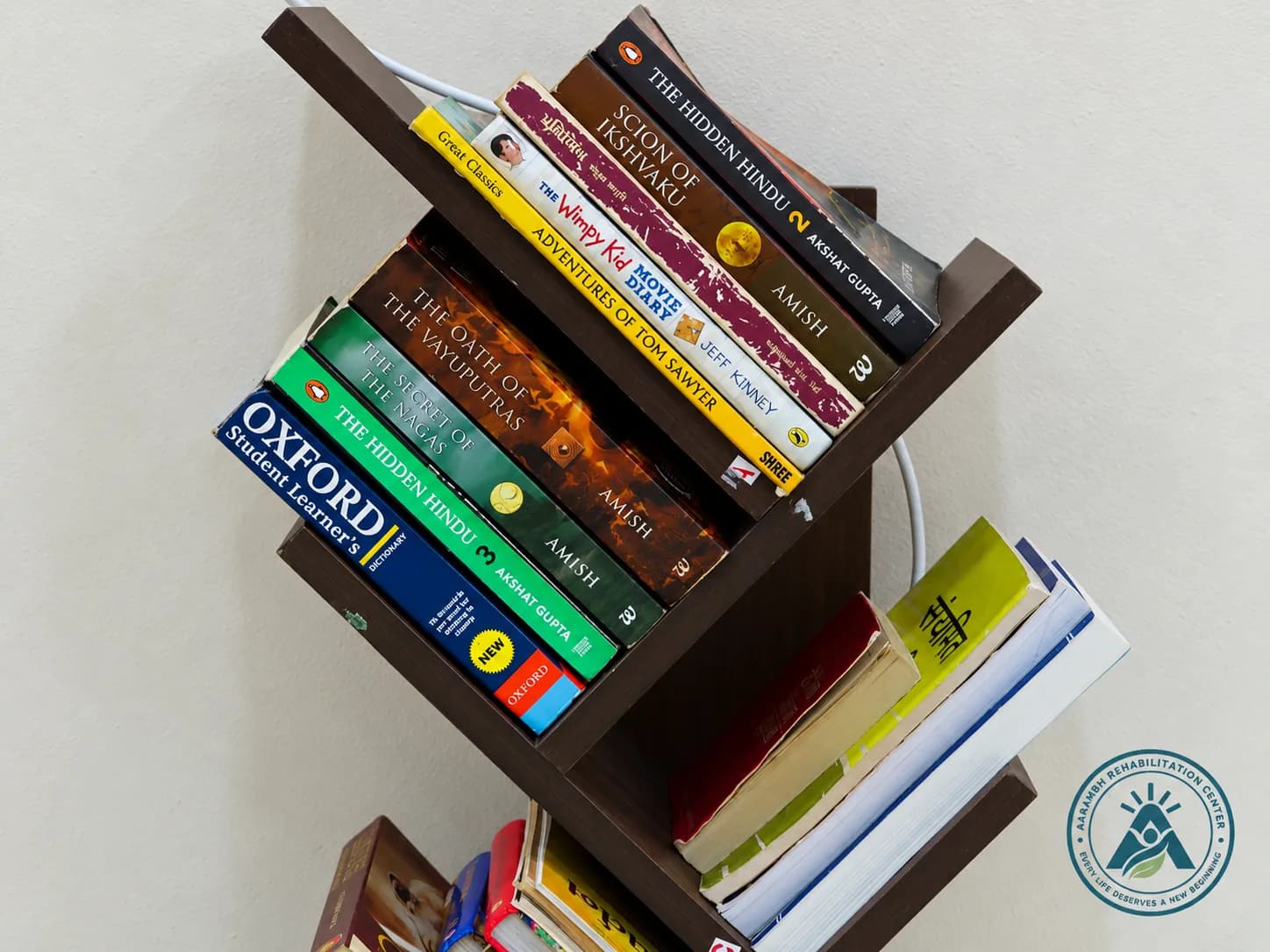 Books and recovery learning materials at Aarambh
